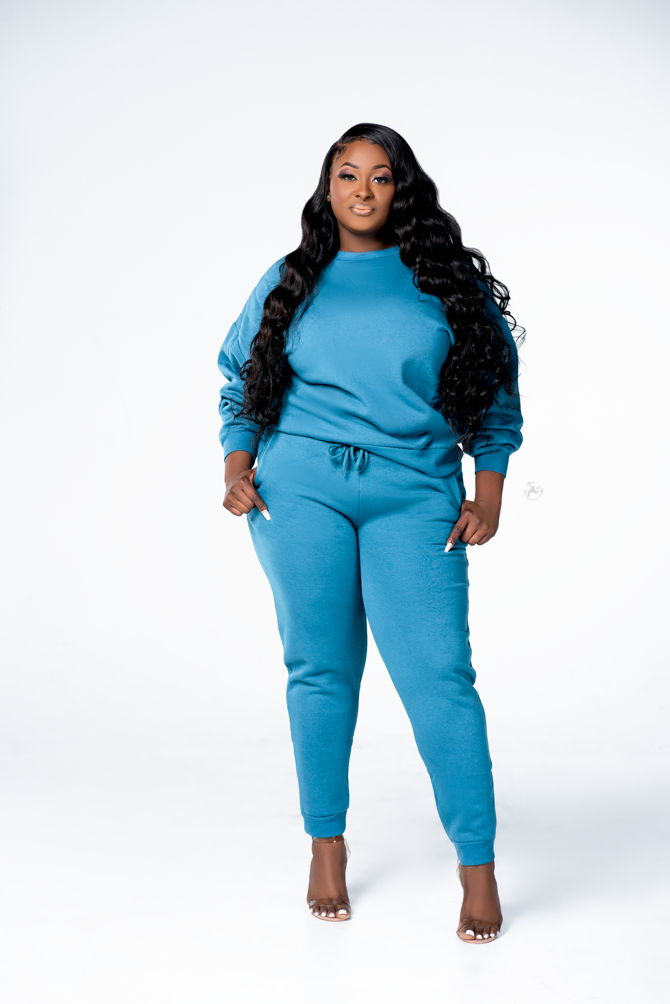 Pretty Basic Sweatsuit (Teal)