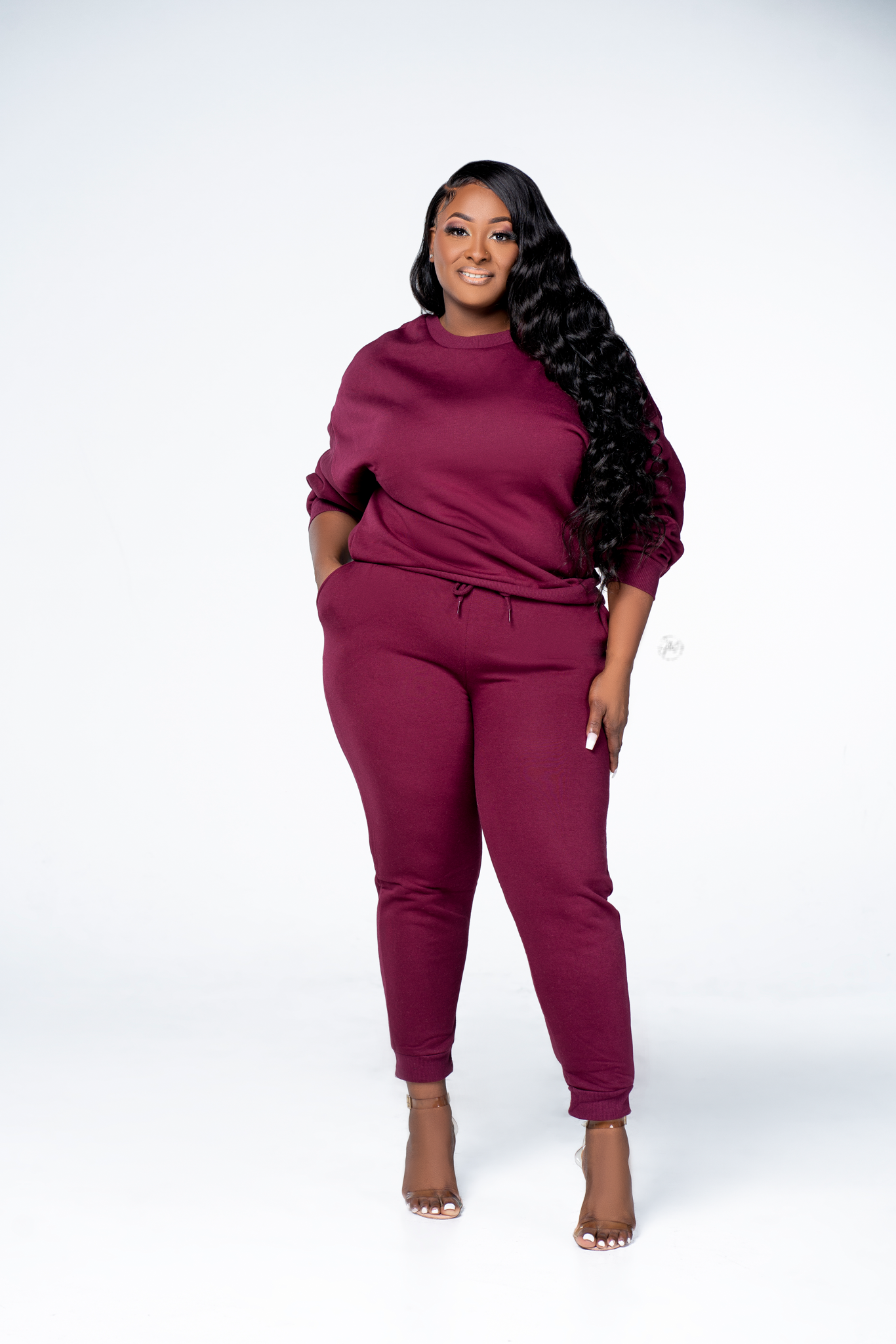 Pretty Basic Sweatsuit (Burgundy)
